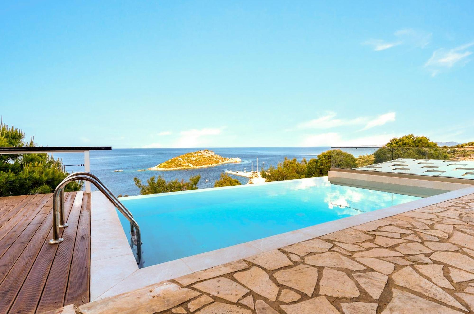 Coastal Paradise Found - Komis' Private Pool Retreat 圣尼古拉奥斯 外观 照片